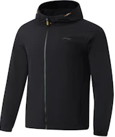 Li-Ning Water-Repellent Hooded Windbreaker Jacket Black Outdoor Fitness AFDU151-1 Li-Ning Water-Repellent Hooded Windbreaker Jacket Black Outdoor Fitness AFDU151-1