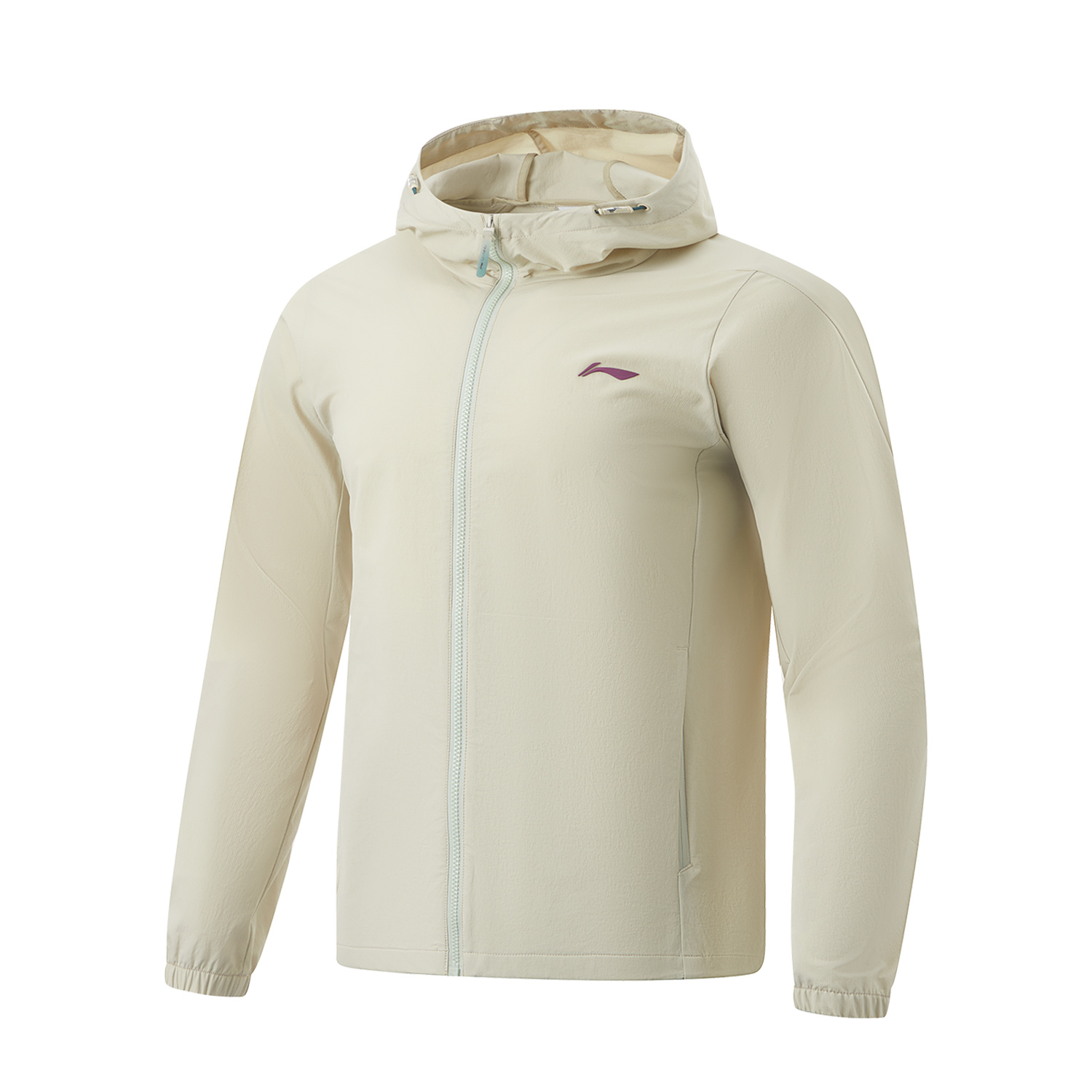 Li-Ning Water-Repellent Sporty Windbreaker Jacket - Autumn Blue AFDU151-6
