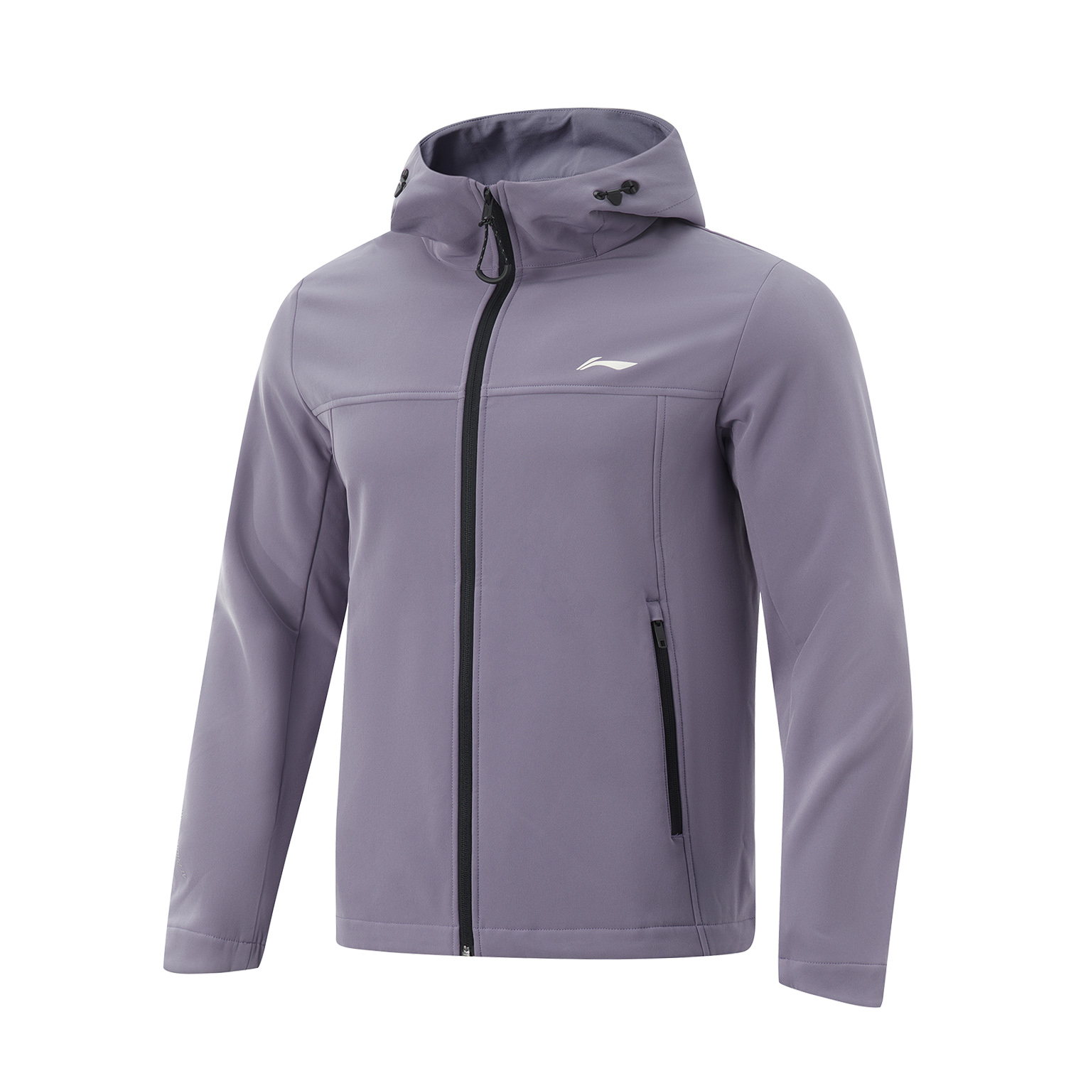 Li-Ning Water-Resistant Infrared Warm Hiking Windproof Jacket Men Gray Purple AFDU949-3