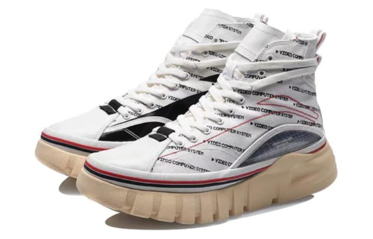 Lookbook LiNing李寧 惟吾 包裹性防滑 高幫 板鞋 男女同款 白