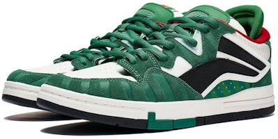 LiNing李寧 惟吾 Pro 防滑耐磨 低幫 板鞋 男款 綠黑紅 Lookbook LiNing李寧 惟吾 Pro 防滑耐磨 低幫 板鞋 男款 綠黑紅