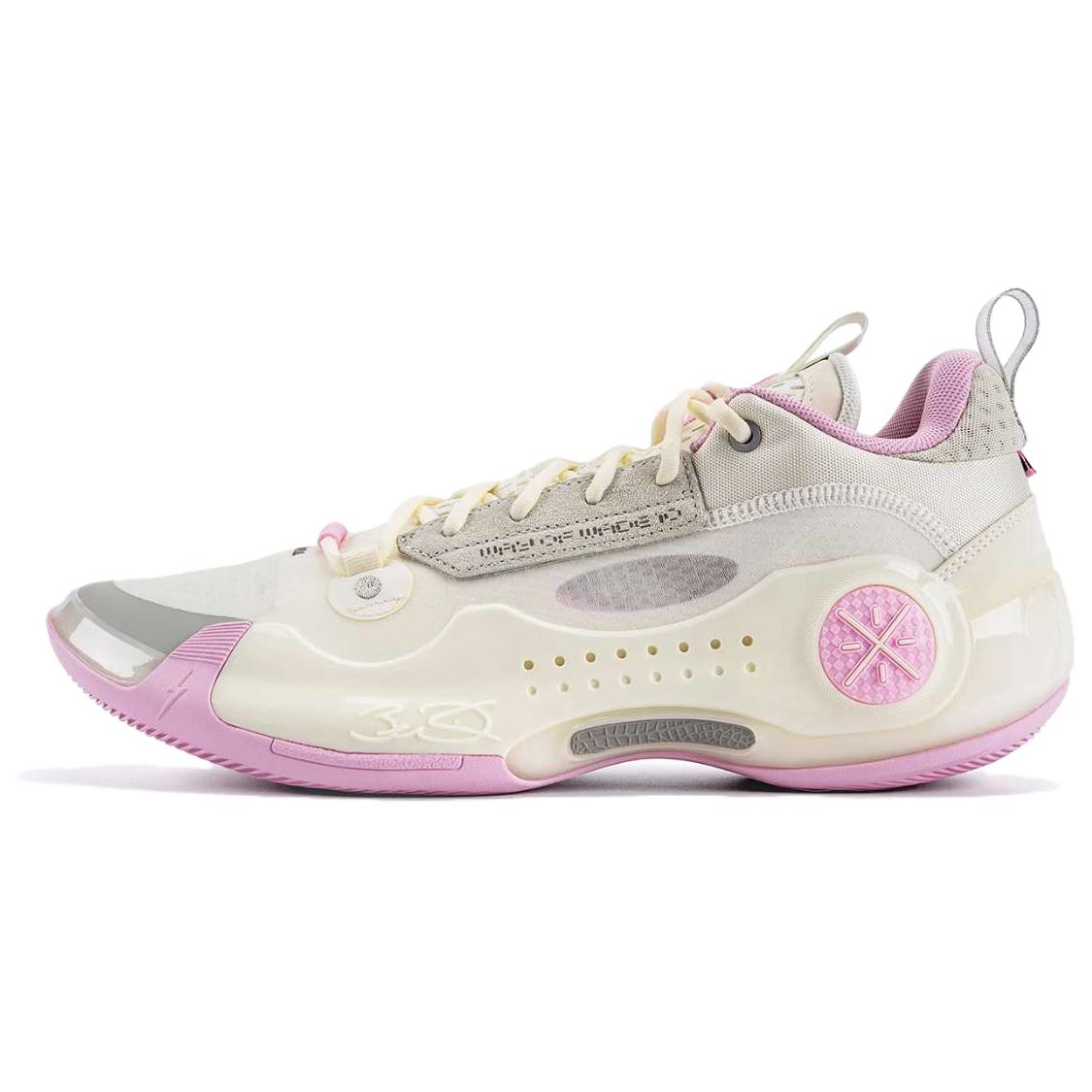 Li-Ning Way of Wade 10 Low Basketball Shoes White/Pink ABAS083-36