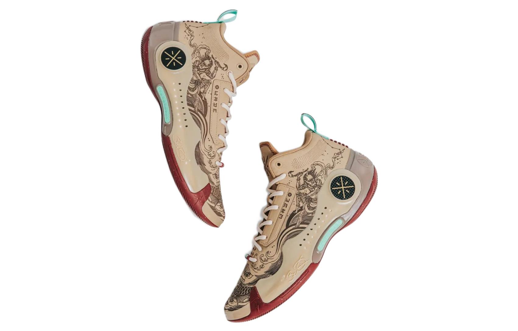 Order ACU x LiNing李寧 WOW 10 輕量高反彈 防滑耐磨 中筒 實戰籃球鞋 男款 棕色