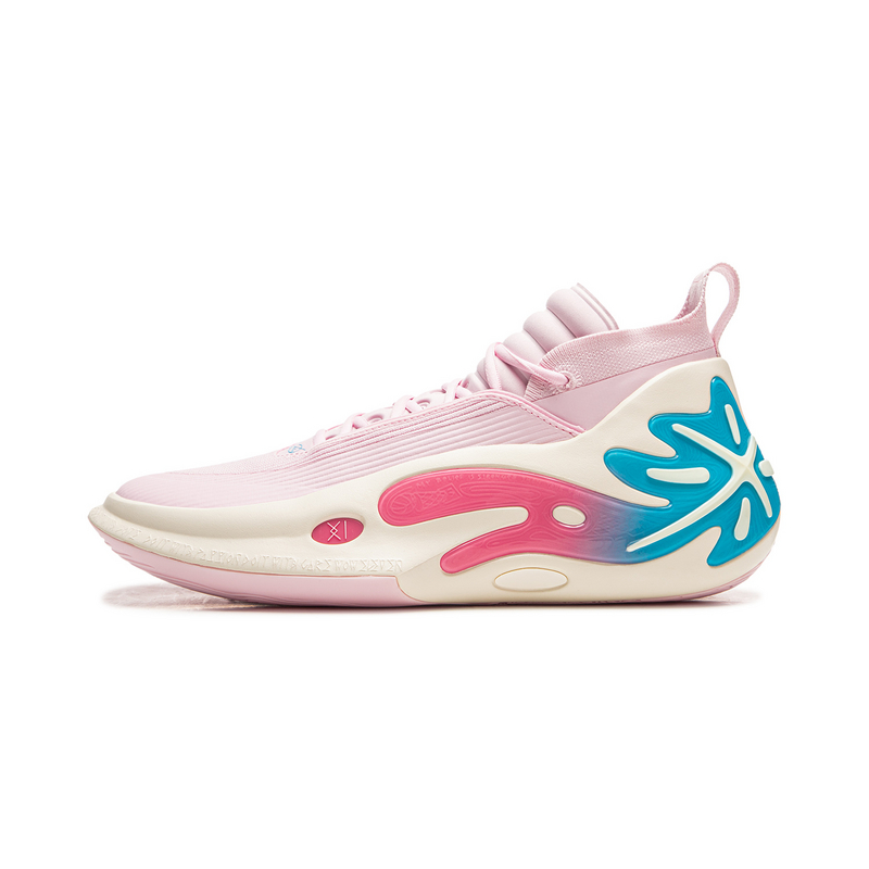 Li-Ning Way of Wade 11 South Coast Carbon Mid Basketball Shoes Pink ABAU049-32