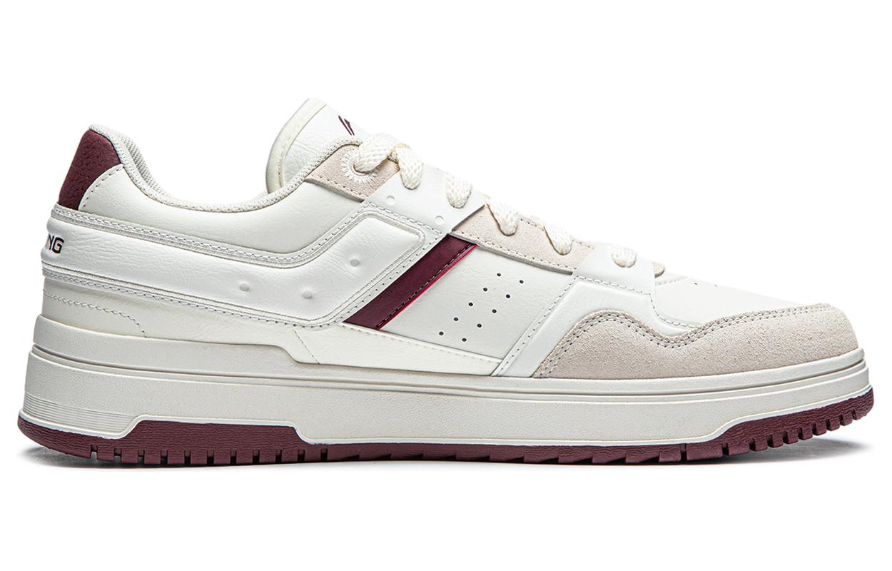 Order LiNing李寧 天跡 2 休閒百搭 防滑耐磨 低筒 板鞋 男款 白紅