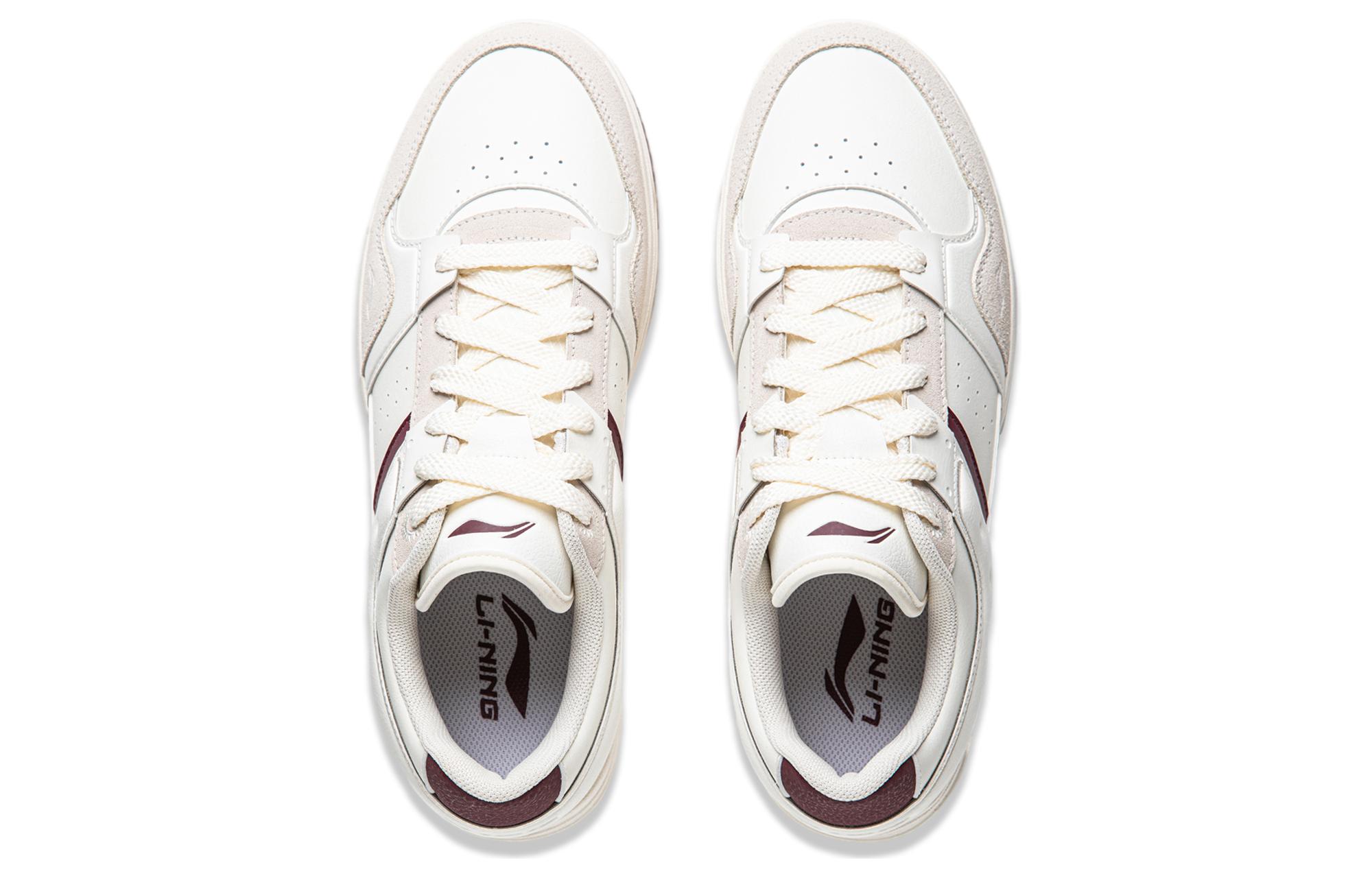 Shop LiNing李寧 天跡 2 休閒百搭 防滑耐磨 低筒 板鞋 男款 白紅