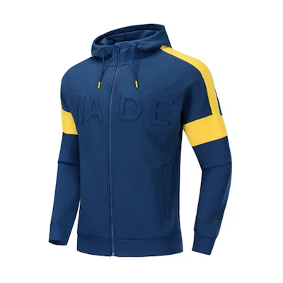 Li-Ning Way of Wade 3D Letter Loose Hooded Jacket Blue AWDQ177-2