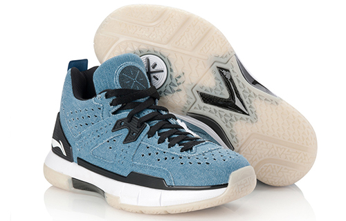 Order LiNing李寧 WOW 5 韋德之道 丹寧 低筒 籃球鞋 男款 藍白