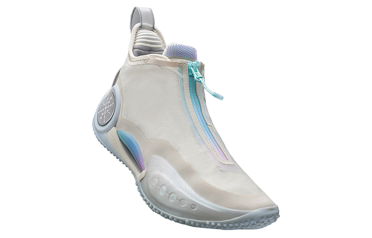 Lookbook LiNing李寧 WOW 9 韋德之道9 減震防滑耐磨包裹性支撐 低筒 籃球鞋 珍珠白