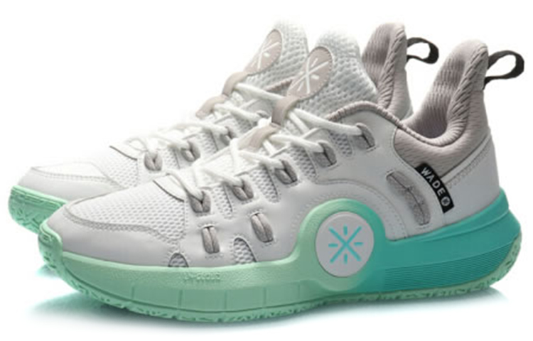 Lookbook Li-Ning Way of Wade 'Putih Hijau' sepatu basket ABAQ055-5