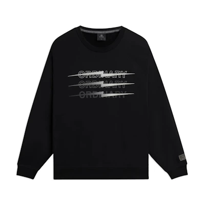 Li-Ning Way of Wade Black Logo Crewneck Sweatshirt Unisex AWDSC57-1