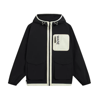 Li-Ning Way of Wade Black Windproof Hooded Jacket for Men AFDT097-1