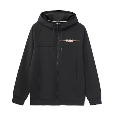 Li-Ning Way of Wade Black Zip-Up Hoodie Jacket AWDR429-1