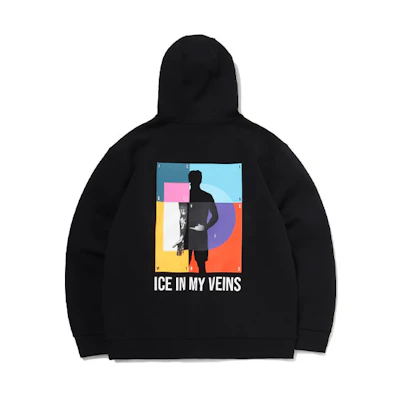 Li-Ning Way of Wade Colorblock Print Pullover Hoodie Black () AWDQA91-1