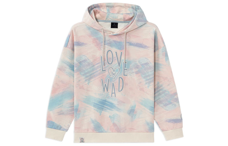 Order Li-Ning Way of Wade Cotton Candy Hoodie Unisex Oversized Pink Blue Mix AWDRG59-1