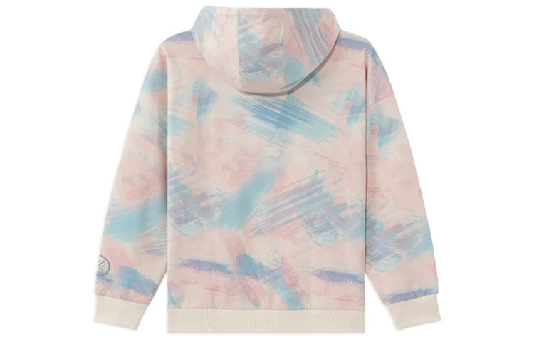 Lookbook Li-Ning Way of Wade Cotton Candy Hoodie Unisex Oversized Pink Blue Mix AWDRG59-1
