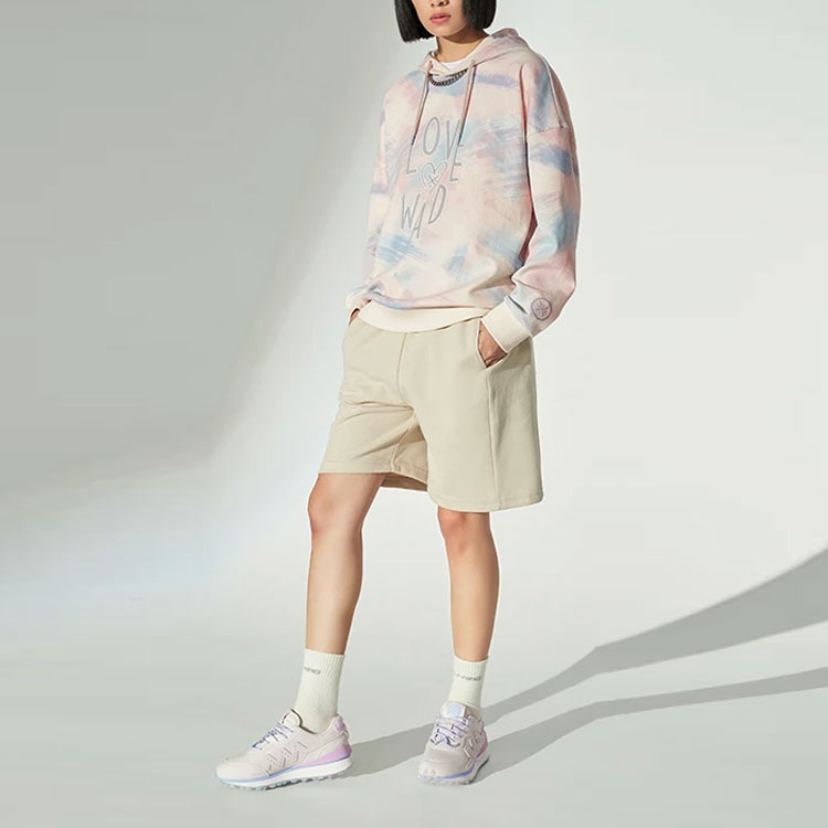 Shop Li-Ning Way of Wade Cotton Candy Hoodie Unisex Oversized Pink Blue Mix AWDRG59-1
