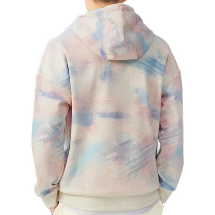Sizing Li-Ning Way of Wade Cotton Candy Hoodie Unisex Oversized Pink Blue Mix AWDRG59-1