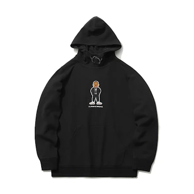 Li-Ning Way of Wade Embroidered Cartoon Pullover Hoodie Black () AWDR081-3