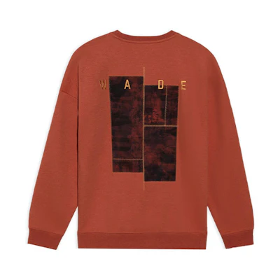 Li-Ning Way of Wade Letter Embroidery Crewneck Sweatshirt Grey/Brown Unisex AWDS109-2