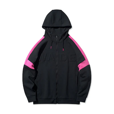 Li-Ning Way of Wade Letter Graphic Loose Fit Hoodie Jacket Black AWDQ177-1