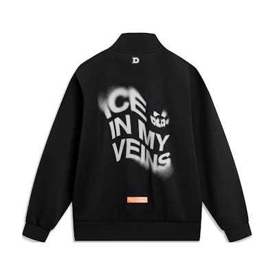Li-Ning Way of Wade Letter Print Warm Loose Jacket Black () AJDT767-1