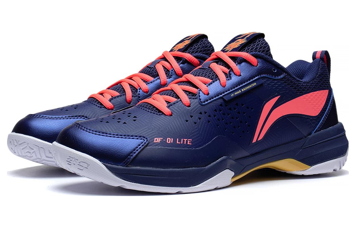 Lookbook LiNing李寧 刀鋒Lite 防滑減震耐磨 低筒 羽毛球鞋 男女同款 藍紅