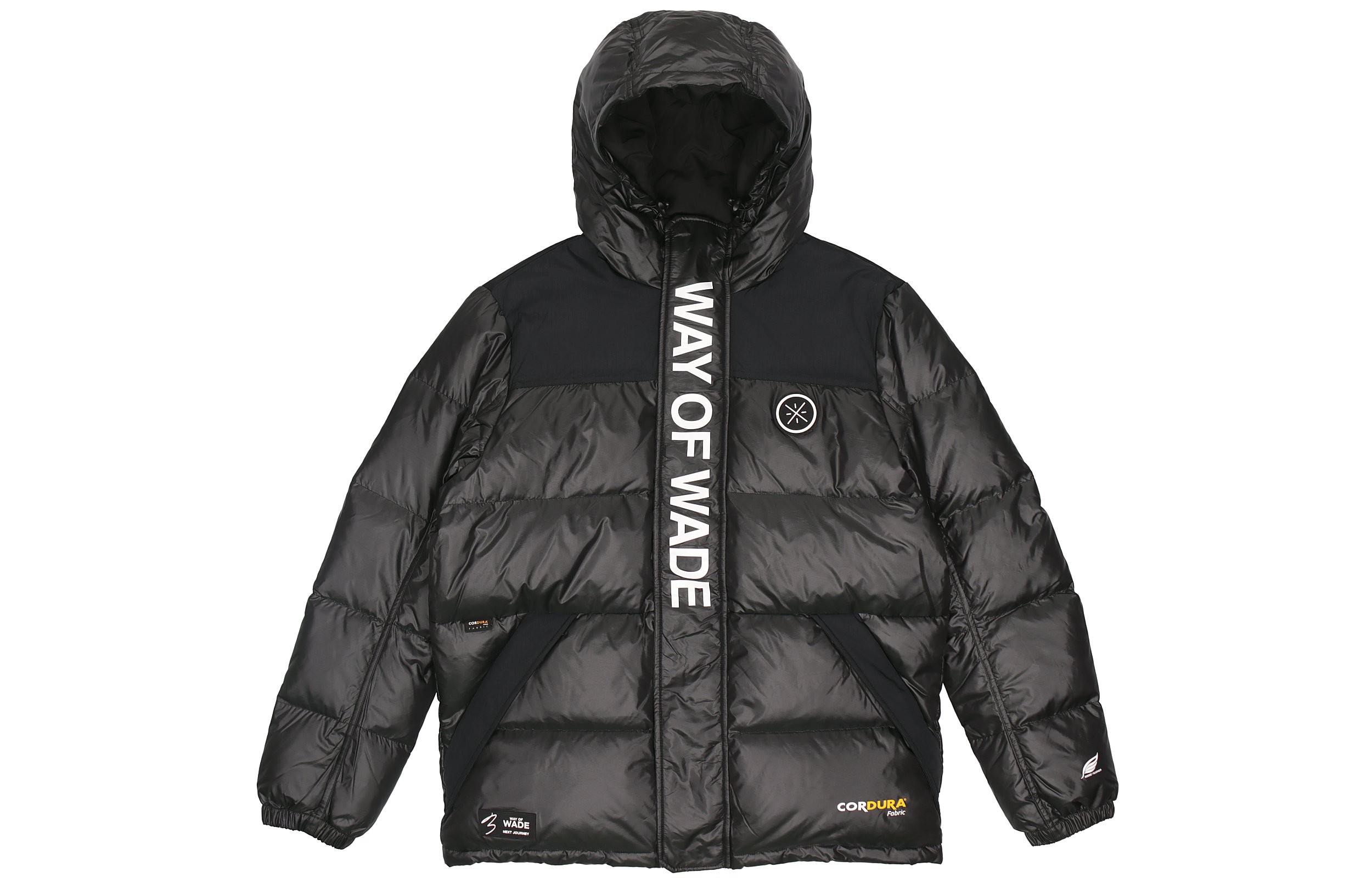 Li-Ning Way of Wade Logo Print Colorblock Down Jacket Black AYMR131-1