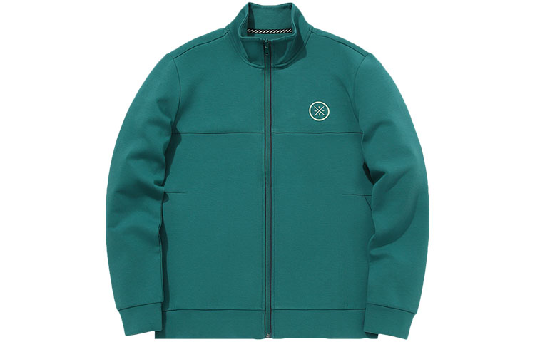 Li-Ning Way of Wade Logo Print High-Neck Sports Jacket Men’s Balsam Green AWDQ709-3