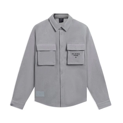 Li-Ning Way of Wade Logo Printed Casual Single-Breasted Jacket Men Grey AFDSB25-6