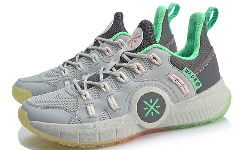Lookbook Li-Ning Way of Wade Low 'Kelabu Hijau' ABAQ055-3