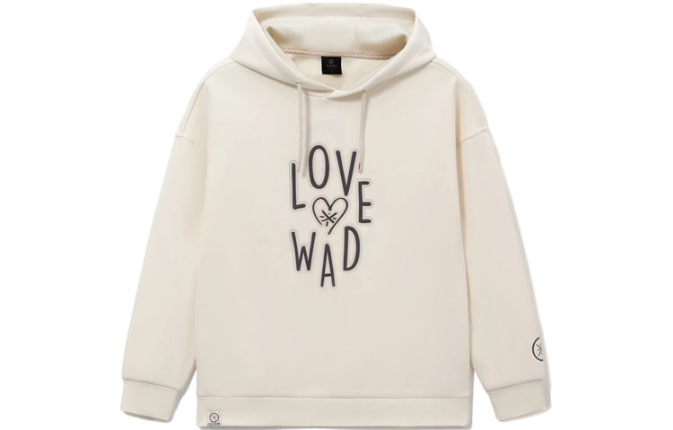 Li-Ning Way of Wade Oversized Pullover Hoodie Unisex - Off White AWDRG55-1