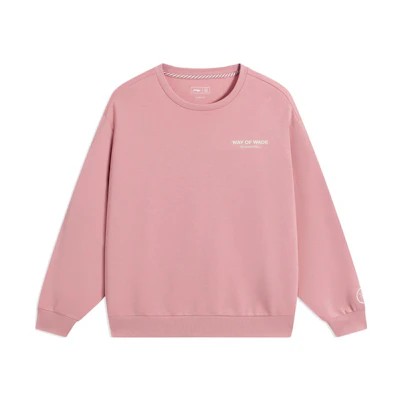 Li-Ning Way of Wade Pullover Knit Sweatshirt Men’s Soft Mist Pink AWDS813-5