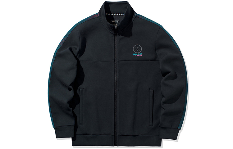 Li-Ning Way of Wade Series Black Sports Zip-Up Jacket AWDQ203-1