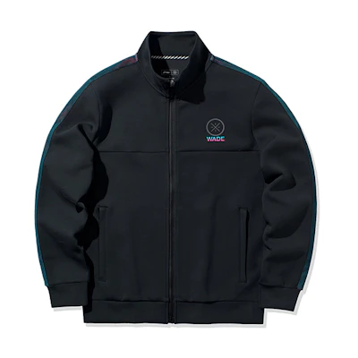 Li-Ning Way of Wade Series Black Sports Zip-Up Jacket AWDQ203-1