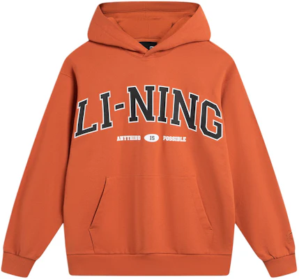 Li-Ning Weekend Youth Embroidered Hoodie Unisex - Sunny Orange AWDU781-5 Buy Li-Ning Weekend Youth Embroidered Hoodie Unisex - Sunny Orange AWDU781-5