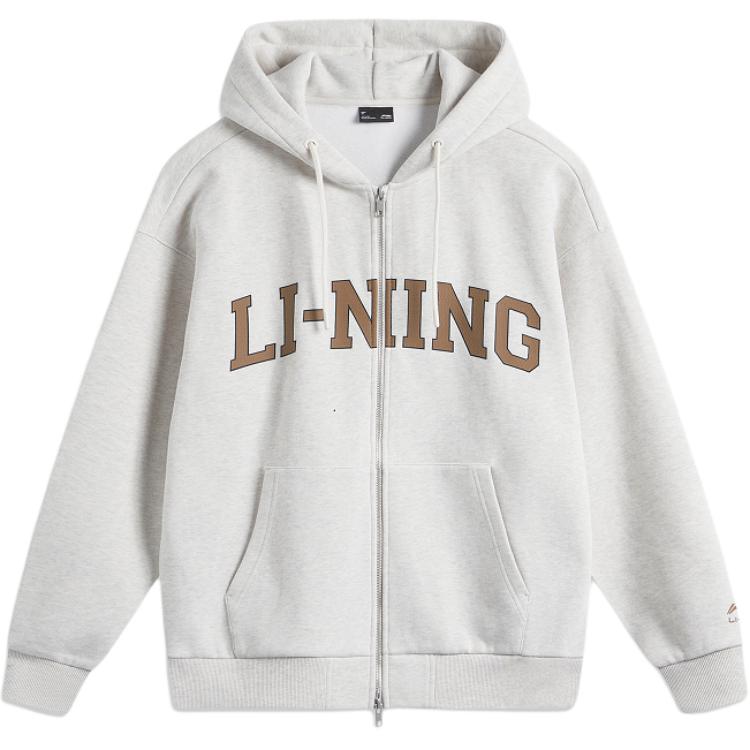 Li-Ning Weekend Youth Infrared Warm Antibacterial Sweatshirt Grey Unisex Casualwear AWDUA11-2