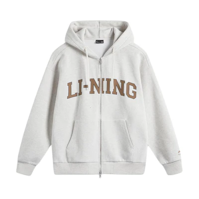 Li-Ning Weekend Youth Infrared Warm Antibacterial Sweatshirt Grey Unisex Casualwear AWDUA11-2