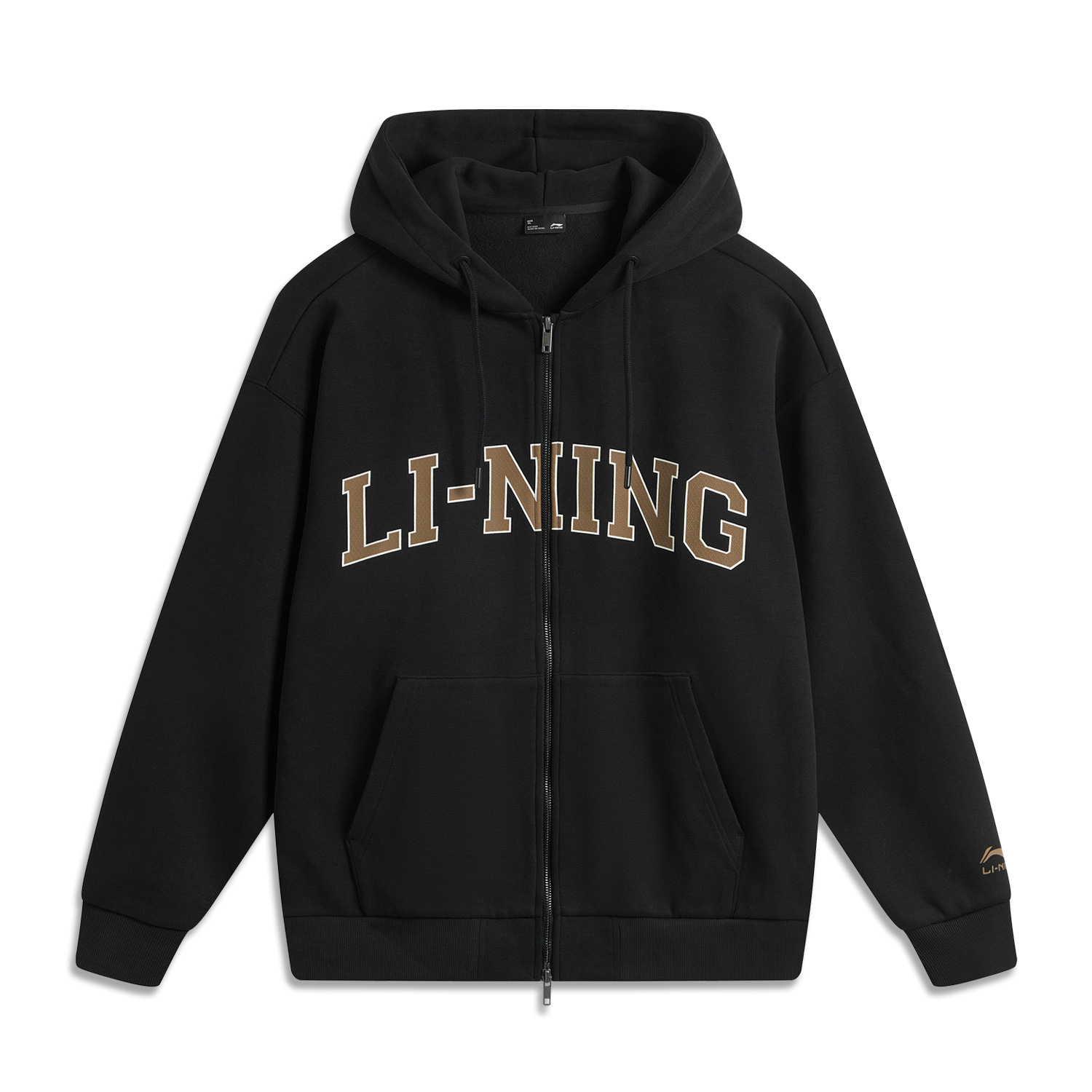 Li-Ning Weekend Youth Infrared Warmth Hoodie Unisex Black Retro Casual Jacket AWDUA11-6