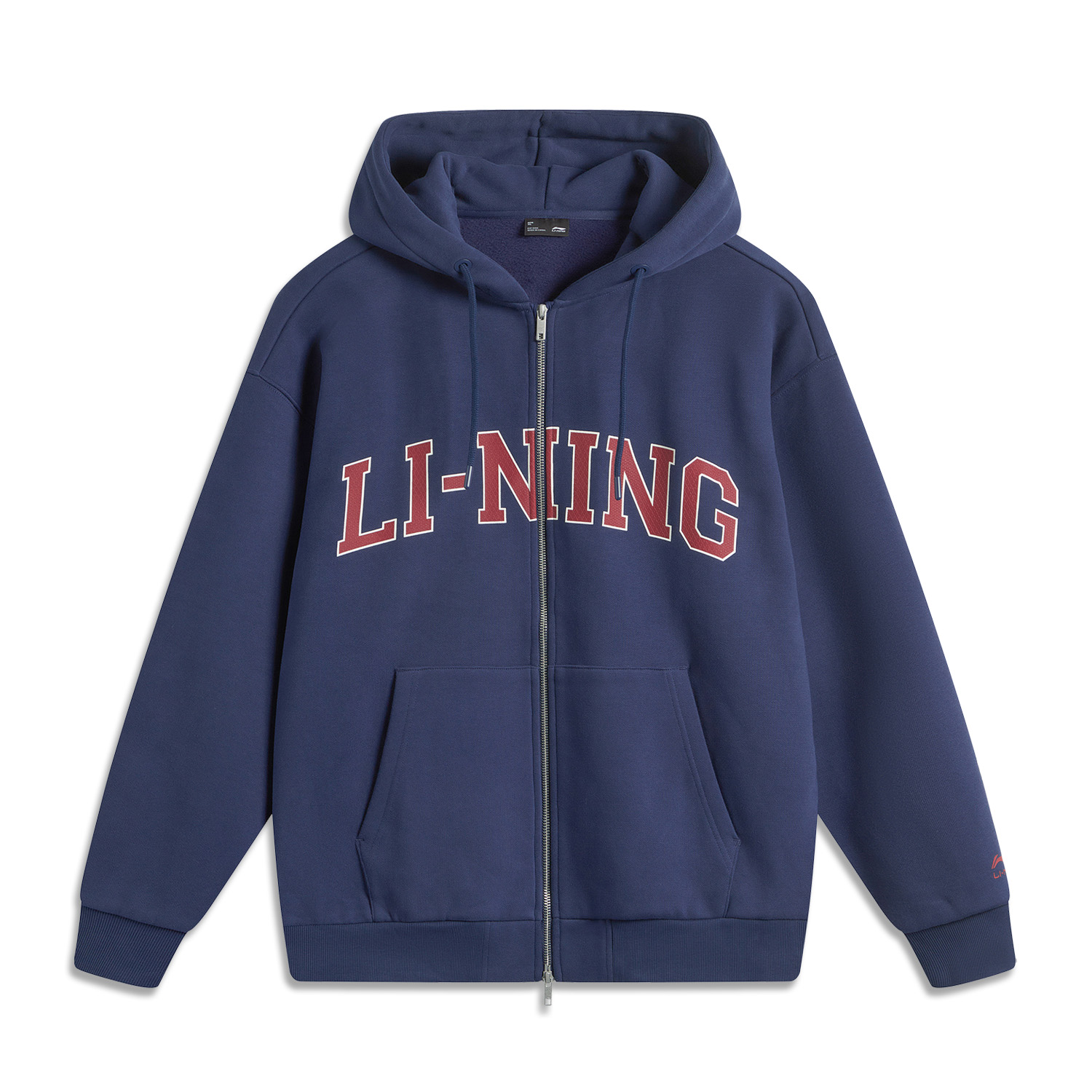 Li-Ning Weekend Youth Retro Navy Blue Infrared Warm Unisex Cardigan Jacket AWDUA11-5