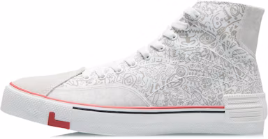 Li-Ning Weiwu Canvas Hi Shoes 'White Silver' AECR011-1 Li-Ning Weiwu Canvas Hi Shoes 'White Silver' AECR011-1
