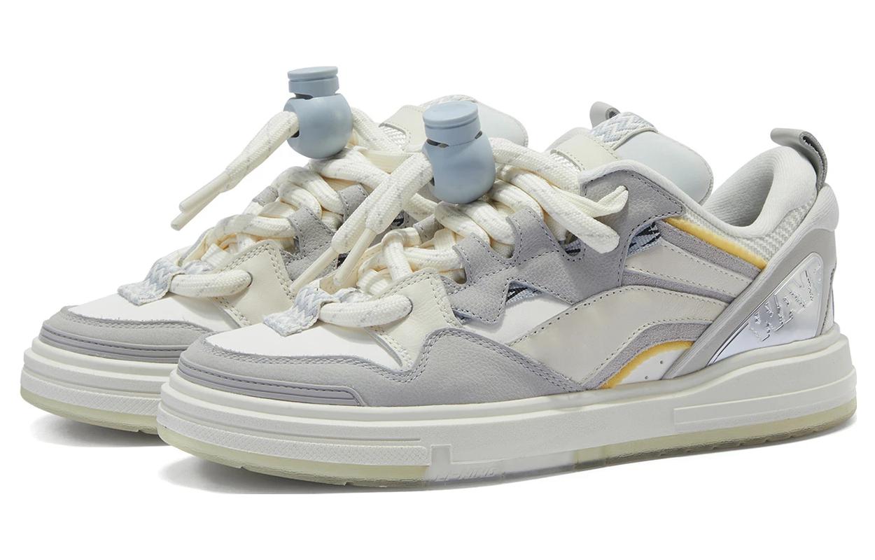 Lookbook Li-Ning Weiwu SWAG Scarpe da Skate ''Bianco Grigio'' AECT053-4
