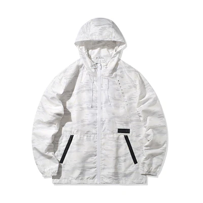Li-Ning White Camo Sports Hoodie Jacket AFDQ017-4