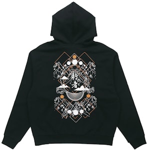 Sudadera Negra Bordada Li-Ning White Crane AWDP769-2 Lookbook Sudadera Negra Bordada Li-Ning White Crane AWDP769-2