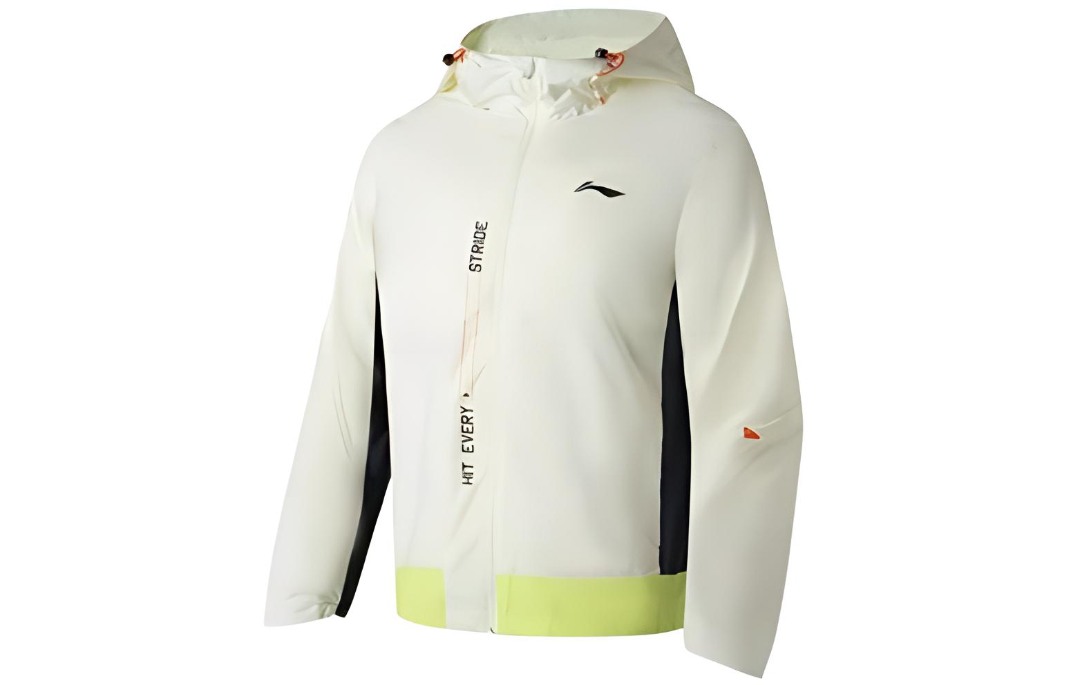 Li-Ning White Running Series Zip Hoodie with Letter Logo Design AFDT047-5