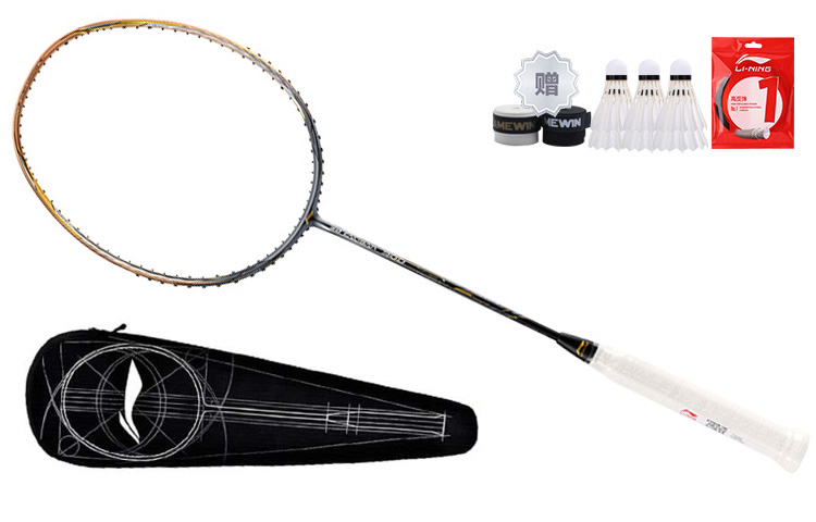 Cheap Li-Ning Wind Blade 900 Full Carbon Badminton Racket Durable High-Speed Pro 675mm AYPM426-1