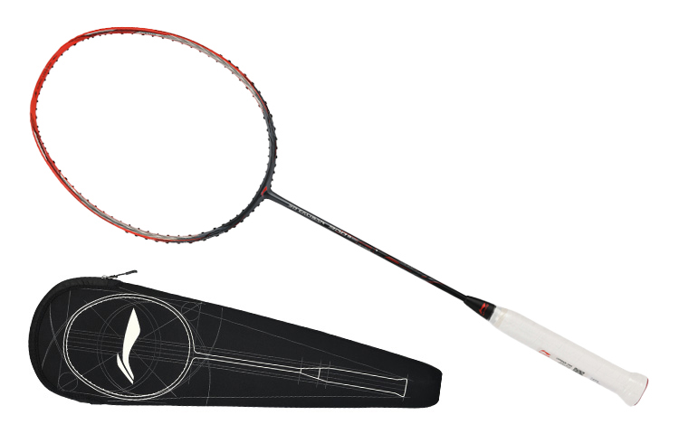 Order Li-Ning Wind Blade 900B Full Carbon Badminton Racket Red/Grey - Offensive Pro Level AYPM428-1000