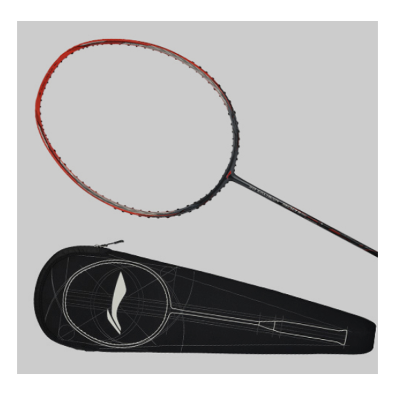 Lookbook Li-Ning Wind Blade 900B Full Carbon Badminton Racket Red/Grey - Offensive Pro Level AYPM428-1000