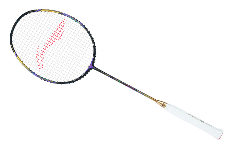 Cheap 李寧風動系列全碳羽球拍超輕黑金 AYPR004-1000