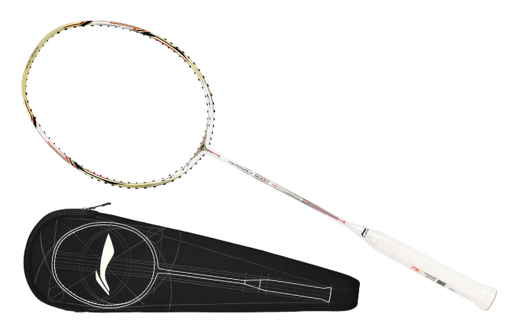 Lookbook Li-Ning Wind Series Carbon Fiber Badminton Racket 675mm White/Gold Pro Defensive AYPP124-1000